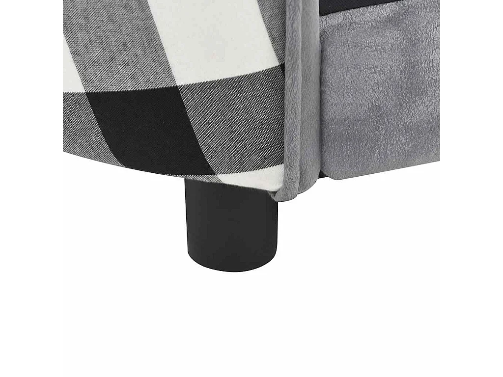 Hundesofa Grau 68x38x38 cm Plüsch