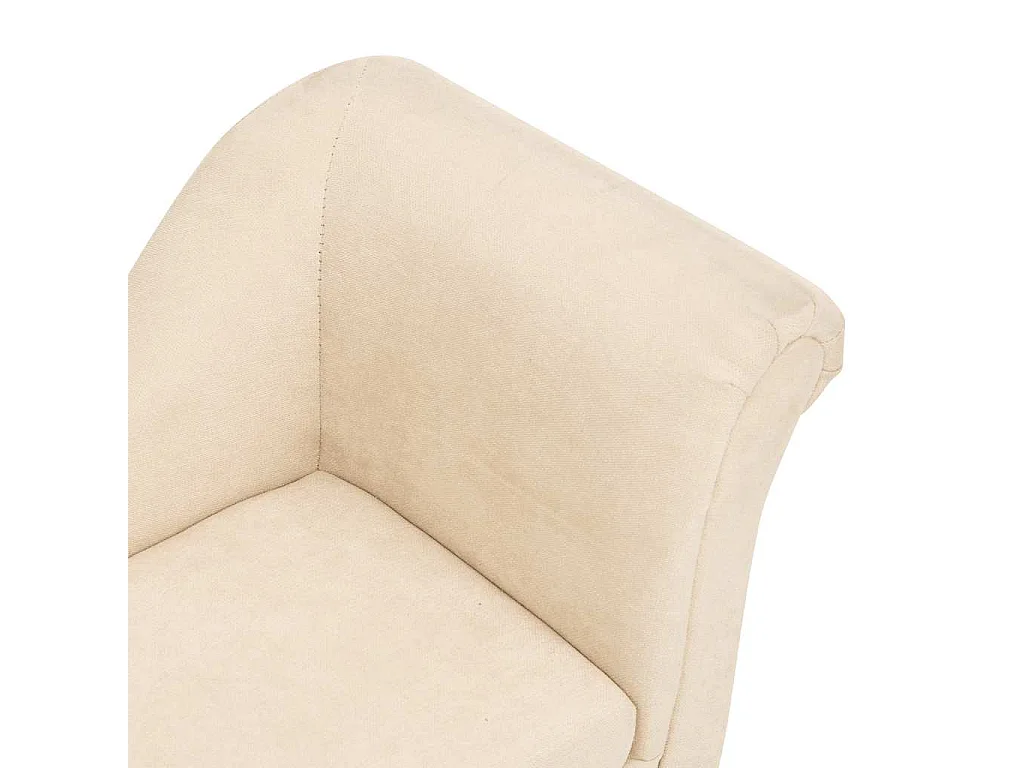 Canapé pour chien avec oreiller Crème 83x44x44 cm Peluche