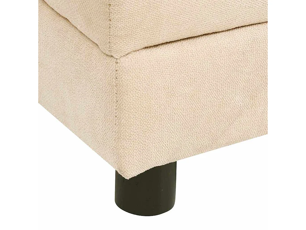 Canapé pour chien avec oreiller Crème 83x44x44 cm Peluche