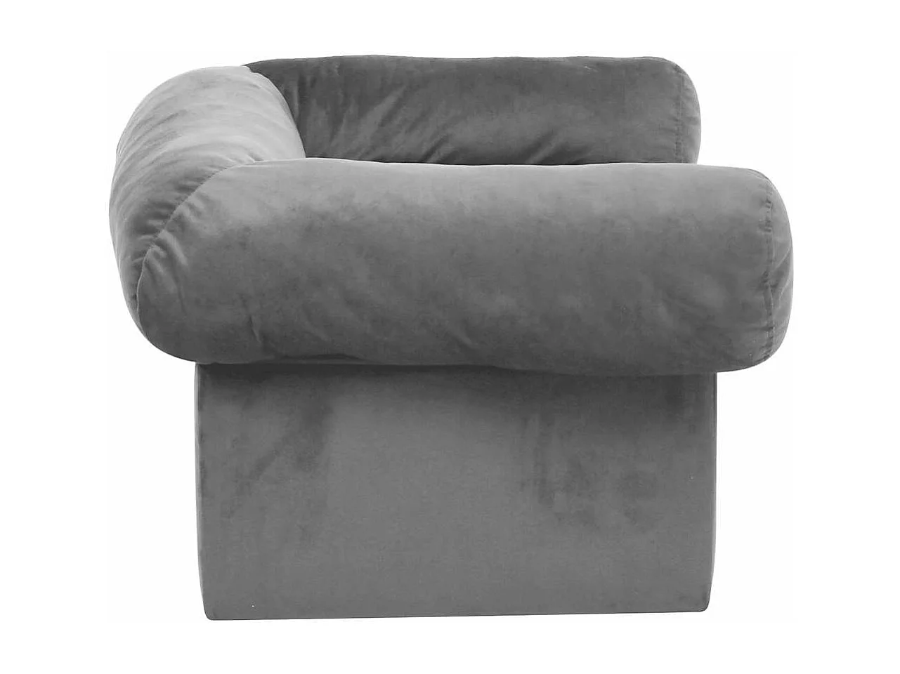 Canapé pour chien avec tiroir Gris 75x50x38 cm Peluche