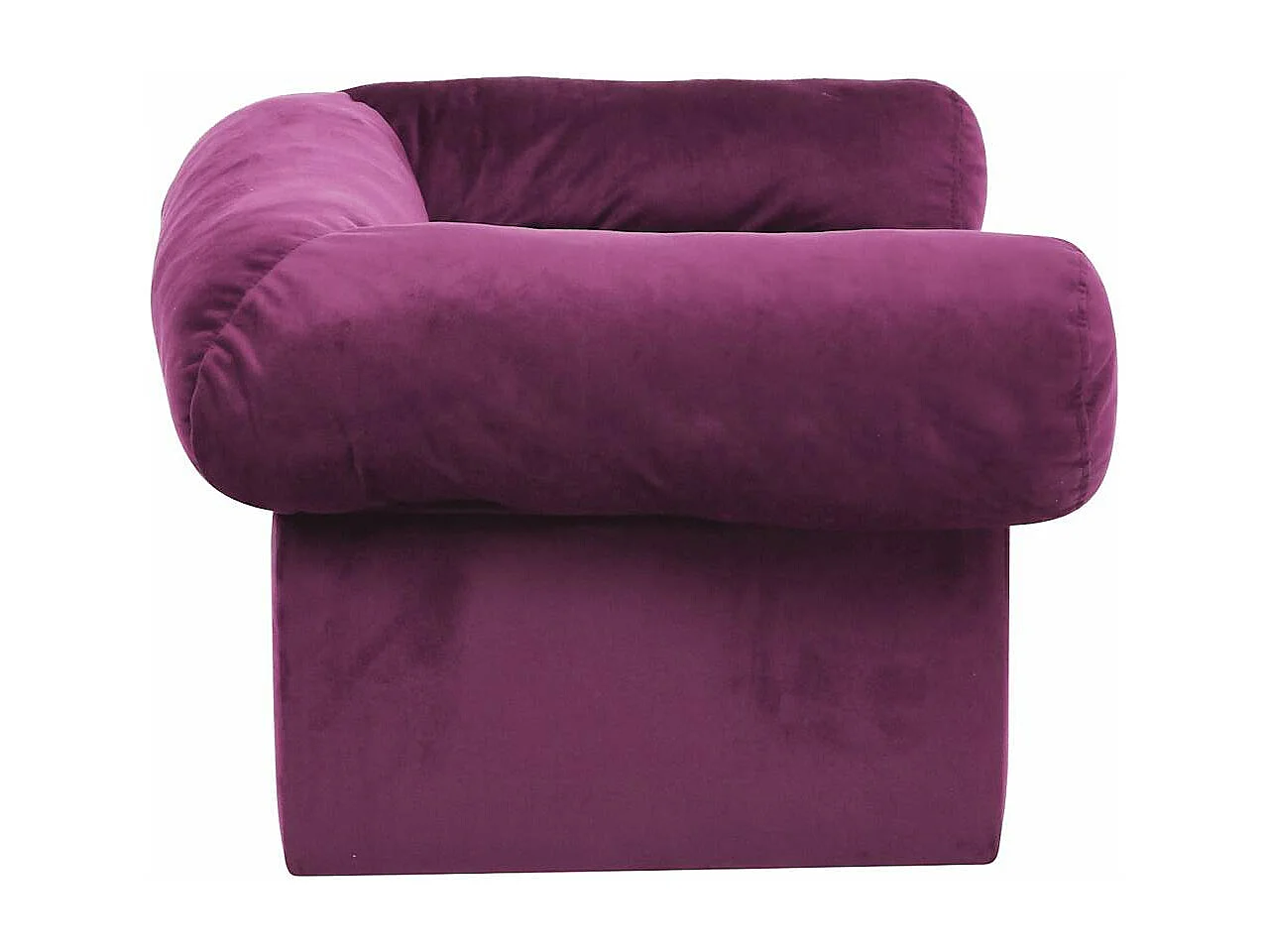 Canapé pour chien avec tiroir Bordeaux 75x50x38 cm Peluche