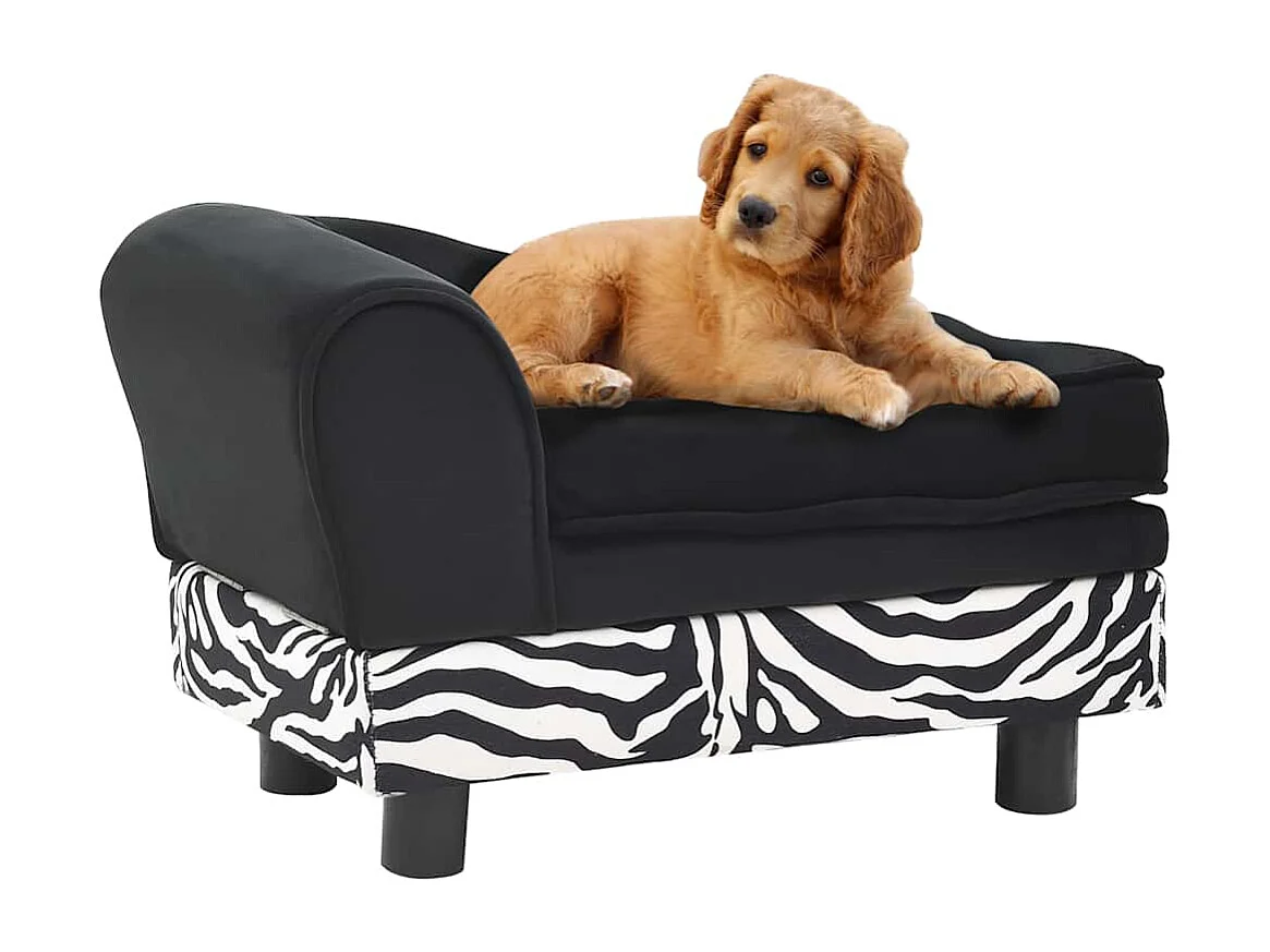 Sofá Perro Negro 57x34x36 cm Peluche