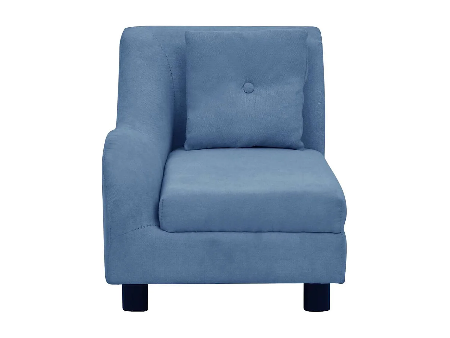 Canapé pour chien avec oreiller Bleu 83x44x44 cm Peluche