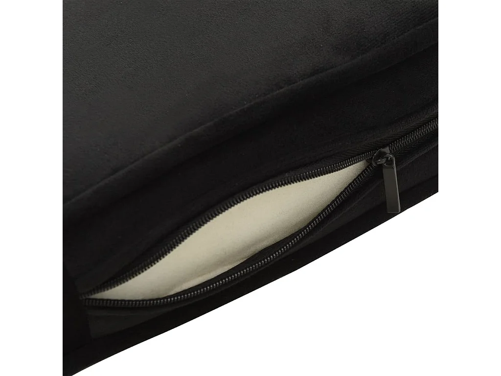 Divano per cani nero 81x43x31 cm in peluche e similpelle