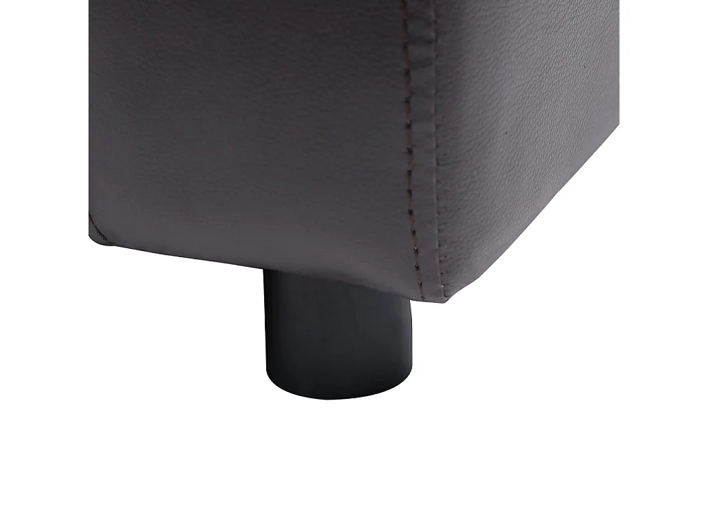 Divano per cani marrone 80x50x40 cm in similpelle