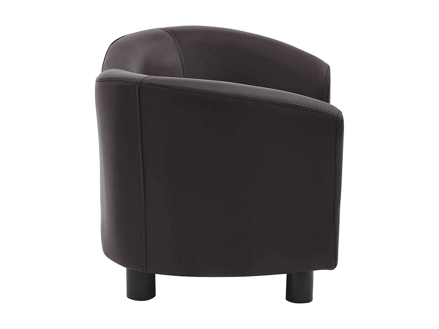 Divano per cani marrone 67x41x39 cm similpelle