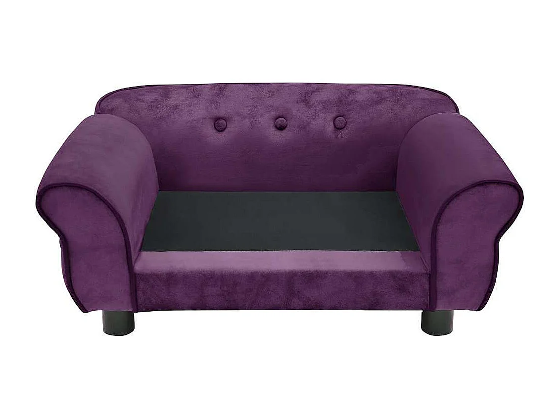 Canapé pour chien Bordeaux 72x45x30 cm Peluche