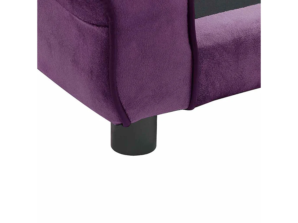 Canapé pour chien Bordeaux 72x45x30 cm Peluche