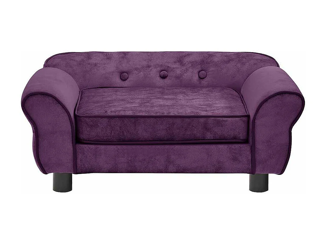 Canapé pour chien Bordeaux 72x45x30 cm Peluche