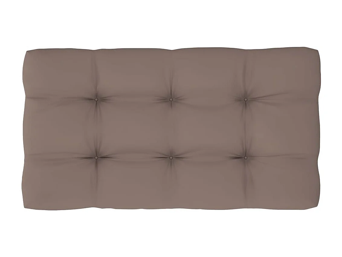 Canapé central palette de jardin Blanc Bois de pin imprégné