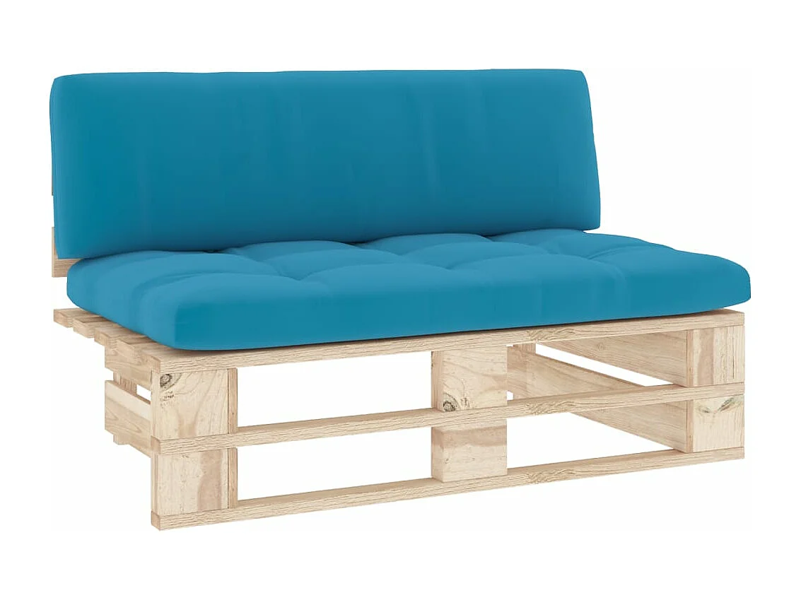 Sofá central de jardim palete madeira de pinho impregnada