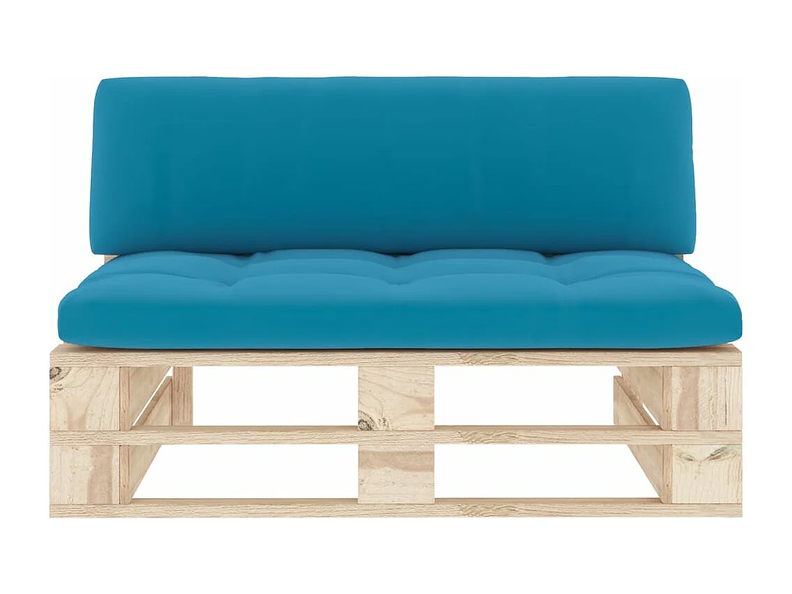 Sofá central de jardim palete madeira de pinho impregnada