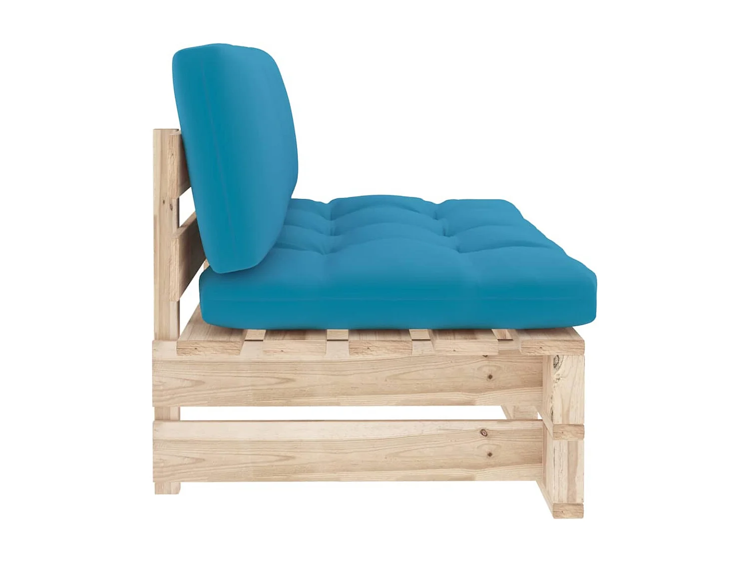 Sofá central de jardim palete madeira de pinho impregnada