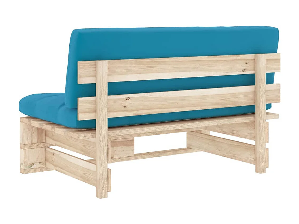 Sofá central de jardim palete madeira de pinho impregnada