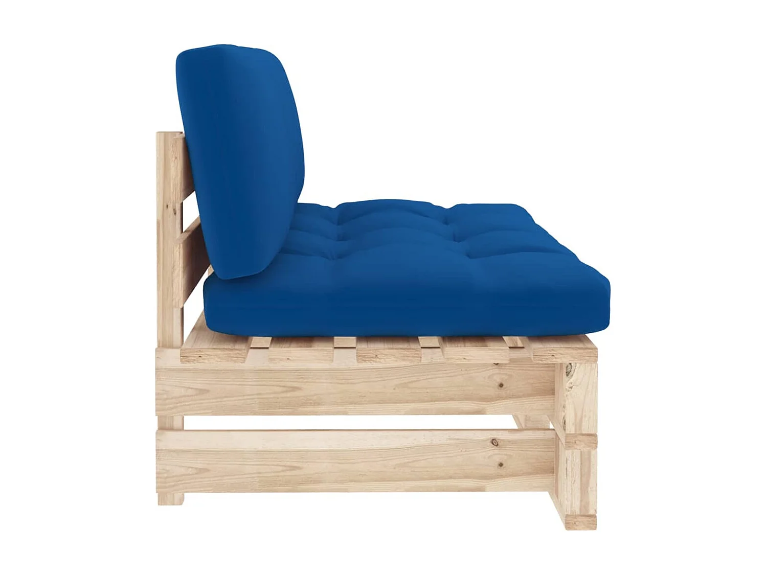 Canapé central palette de jardin bois de pin imprégné