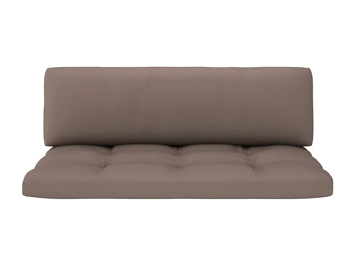 Canapé central palette de jardin Gris Bois de pin imprégné