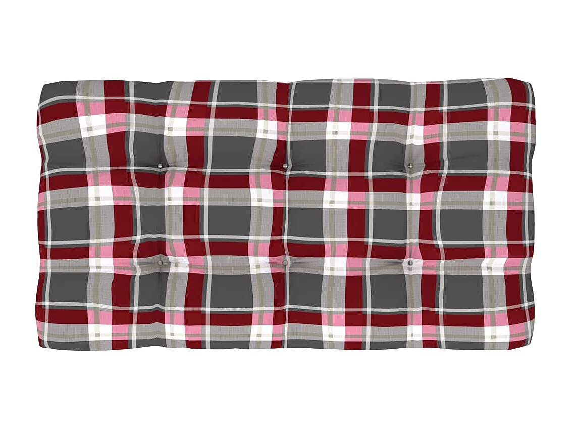 Sofá central de palets para jardín de madera de pino impregnada color blanco