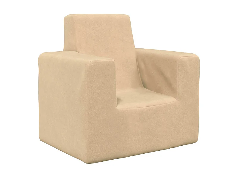 Canapé pour enfants Crème Peluche douce