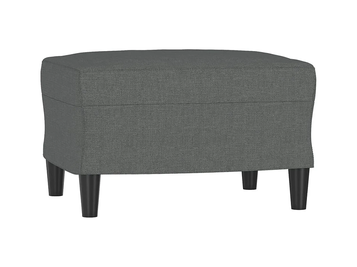 Set di 4 divani con cuscini in tessuto grigio scuro