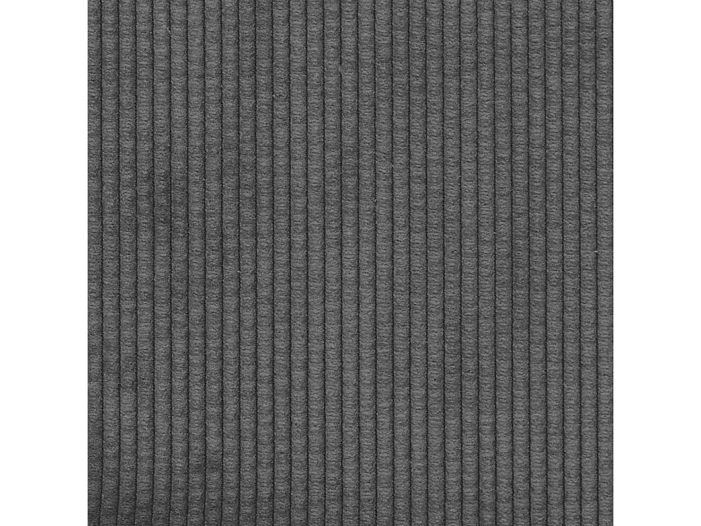 Canapé causeuse gris foncé 109 cm tissu velours c?telé