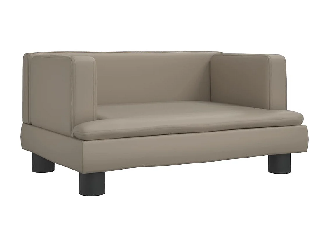 Divano per bambini cappuccino 60x40x30 cm similpelle