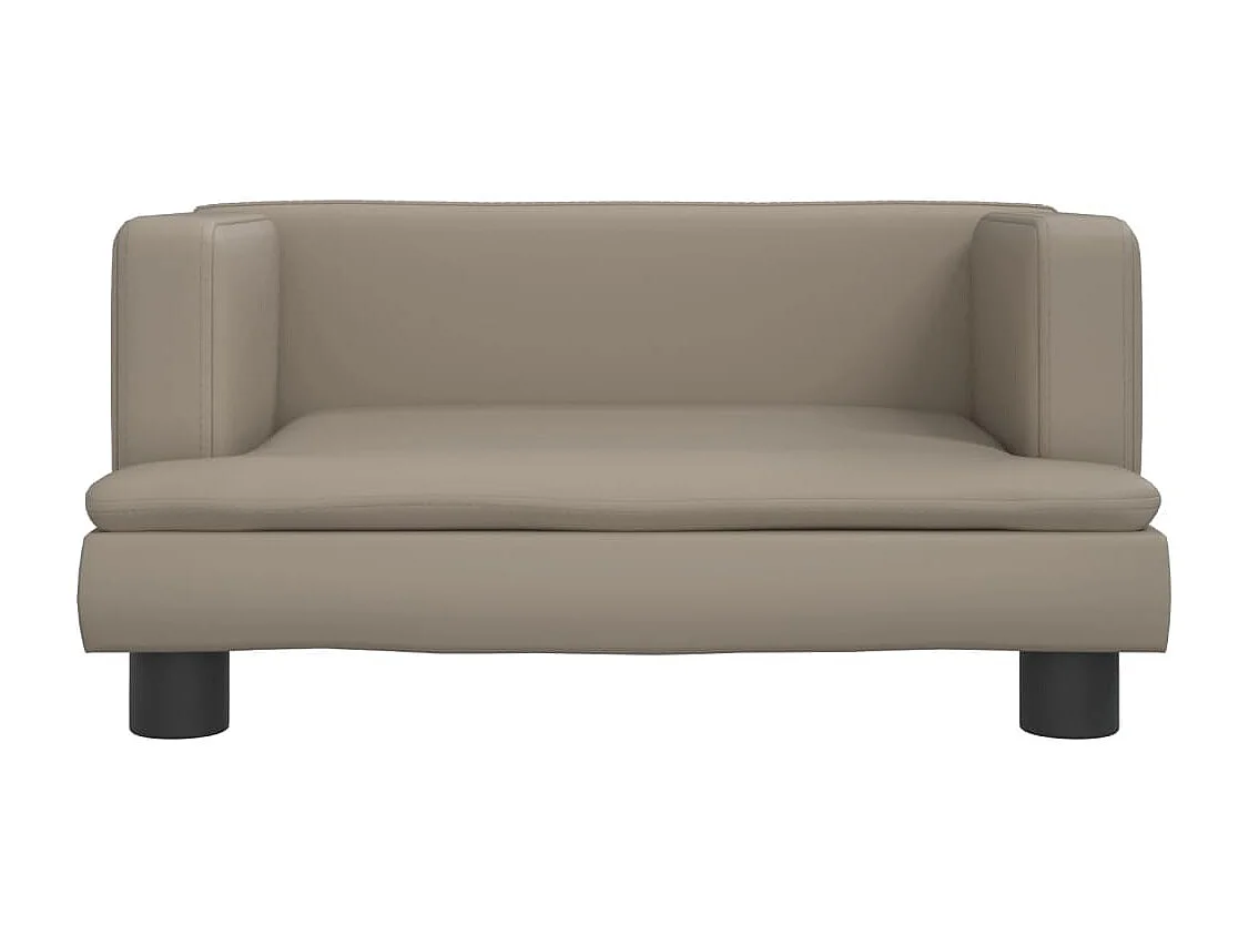 Divano per bambini cappuccino 60x40x30 cm similpelle