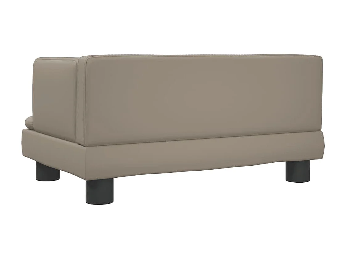 Divano per bambini cappuccino 60x40x30 cm similpelle