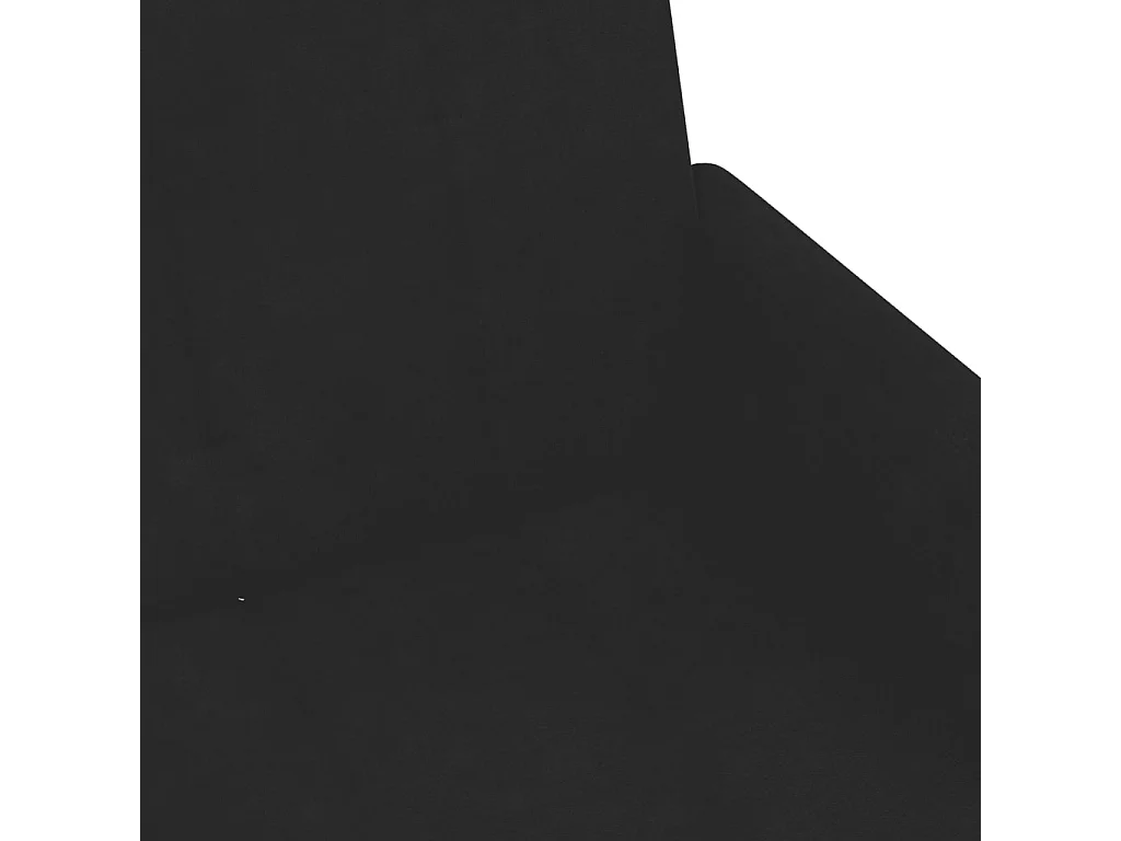 Sofá-cama 2 lugares com apoio para os pés veludo preto