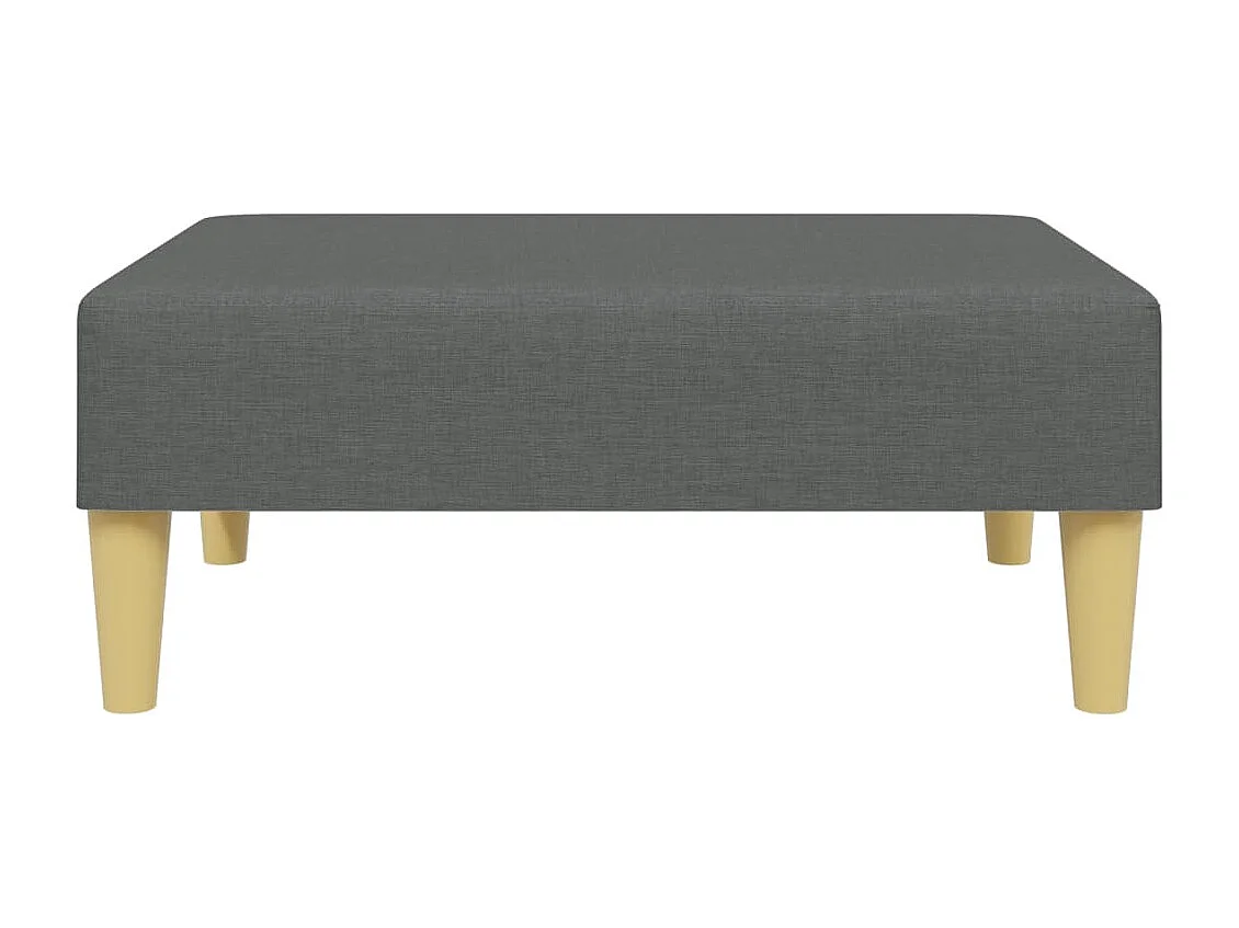 2-Sitzer-Schlafsofa mit Fußstütze, dunkelgrauer Stoff