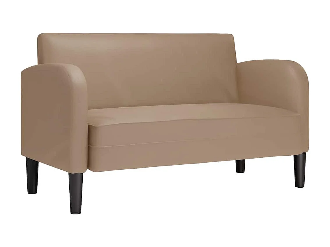 Cappuccino 2er Sofa 110 cm Kunstleder
