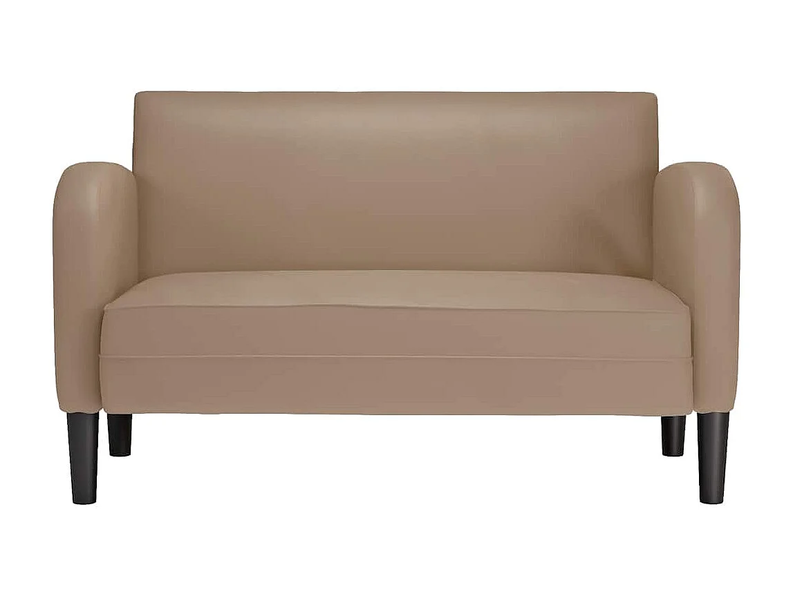 Cappuccino 2er Sofa 110 cm Kunstleder