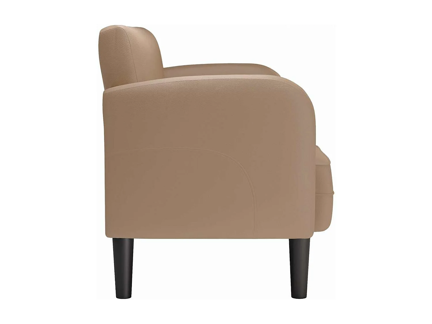 Cappuccino 2er Sofa 110 cm Kunstleder