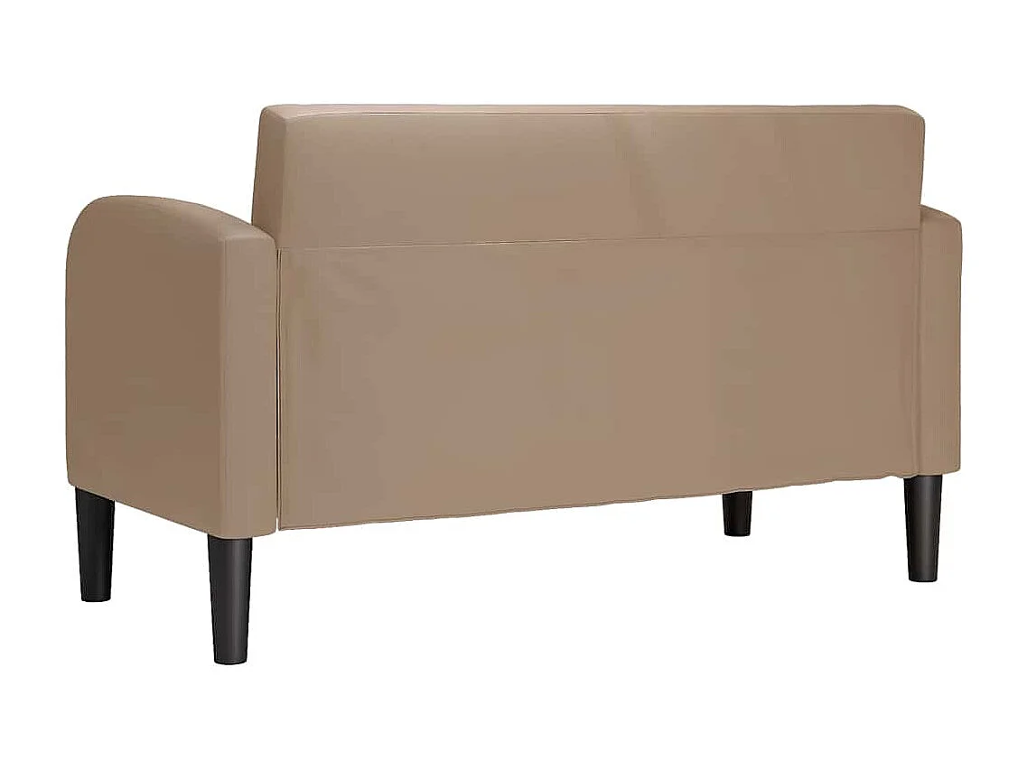 Cappuccino 2er Sofa 110 cm Kunstleder