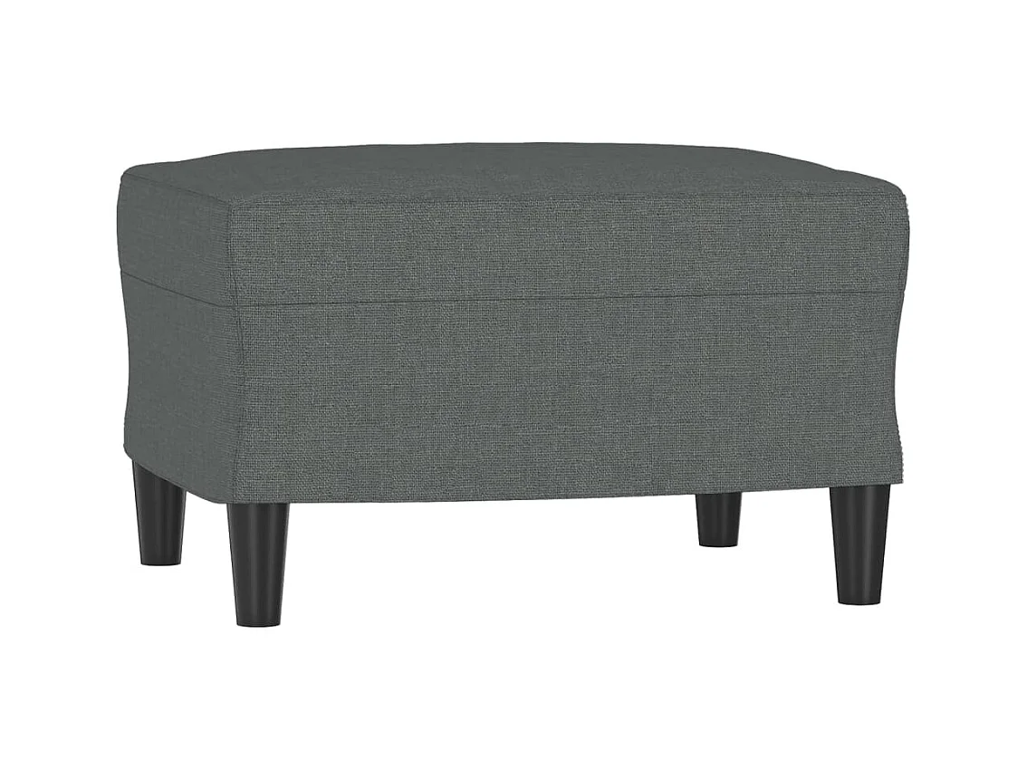 Ensemble de canapés 4 pcs coussins gris foncé tissu
