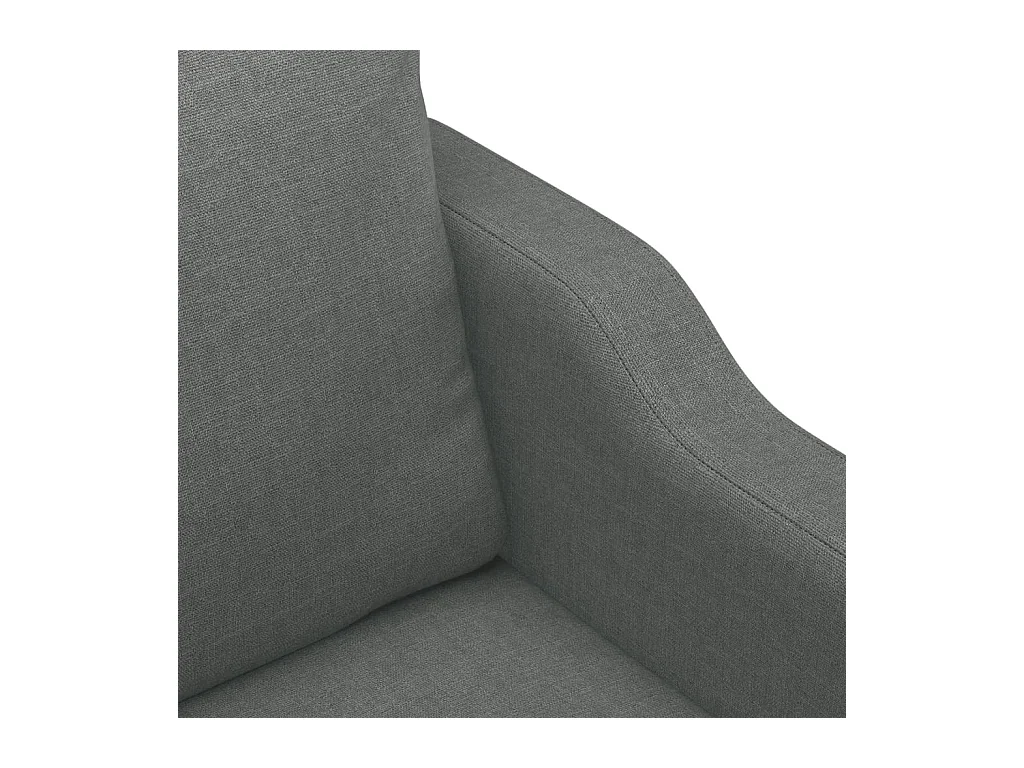Ensemble de canapés 4 pcs coussins gris foncé tissu