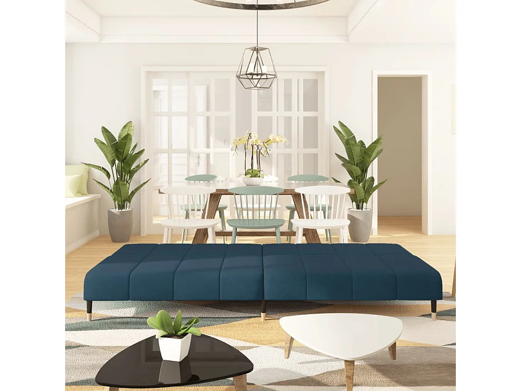 Sofá-cama de 2 lugares Blue Velvet