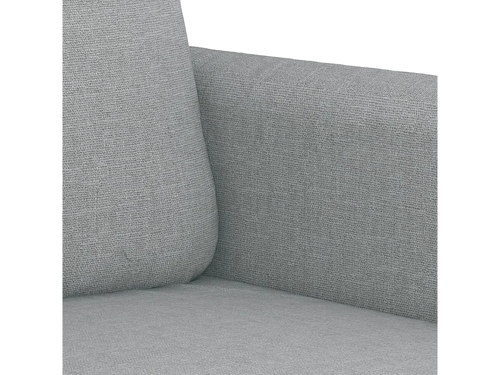 Ensemble de canapés 3 pcs coussins gris clair tissu