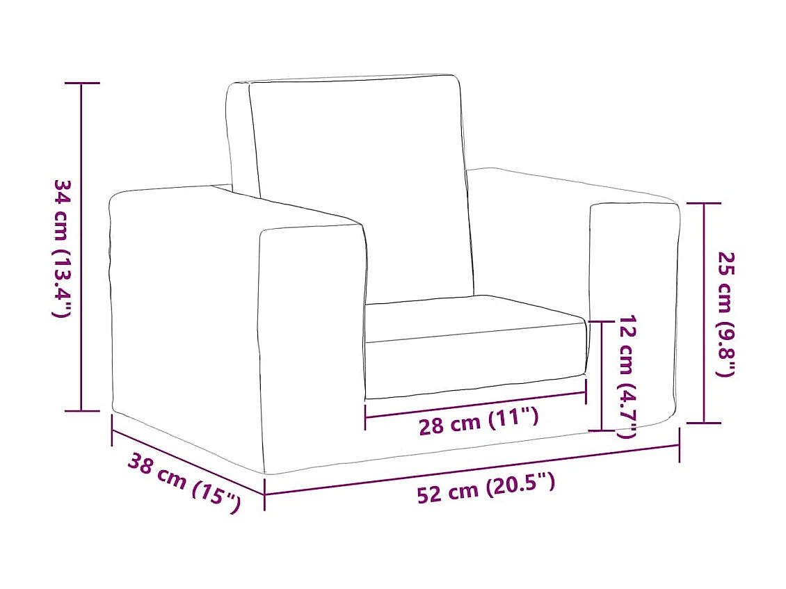 Sofá-cama infantil creme pelúcia macia