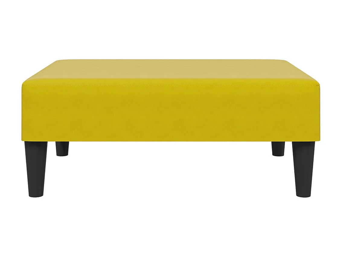 Ensemble de canapés 2 pcs jaune velours