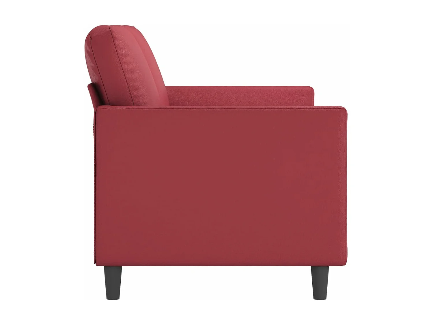 Divano 3 posti rosso bordeaux 180 cm Similpelle