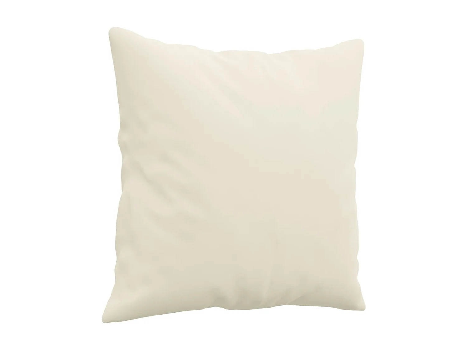 Conjunto de sofá de 3 peças com almofadas de veludo creme