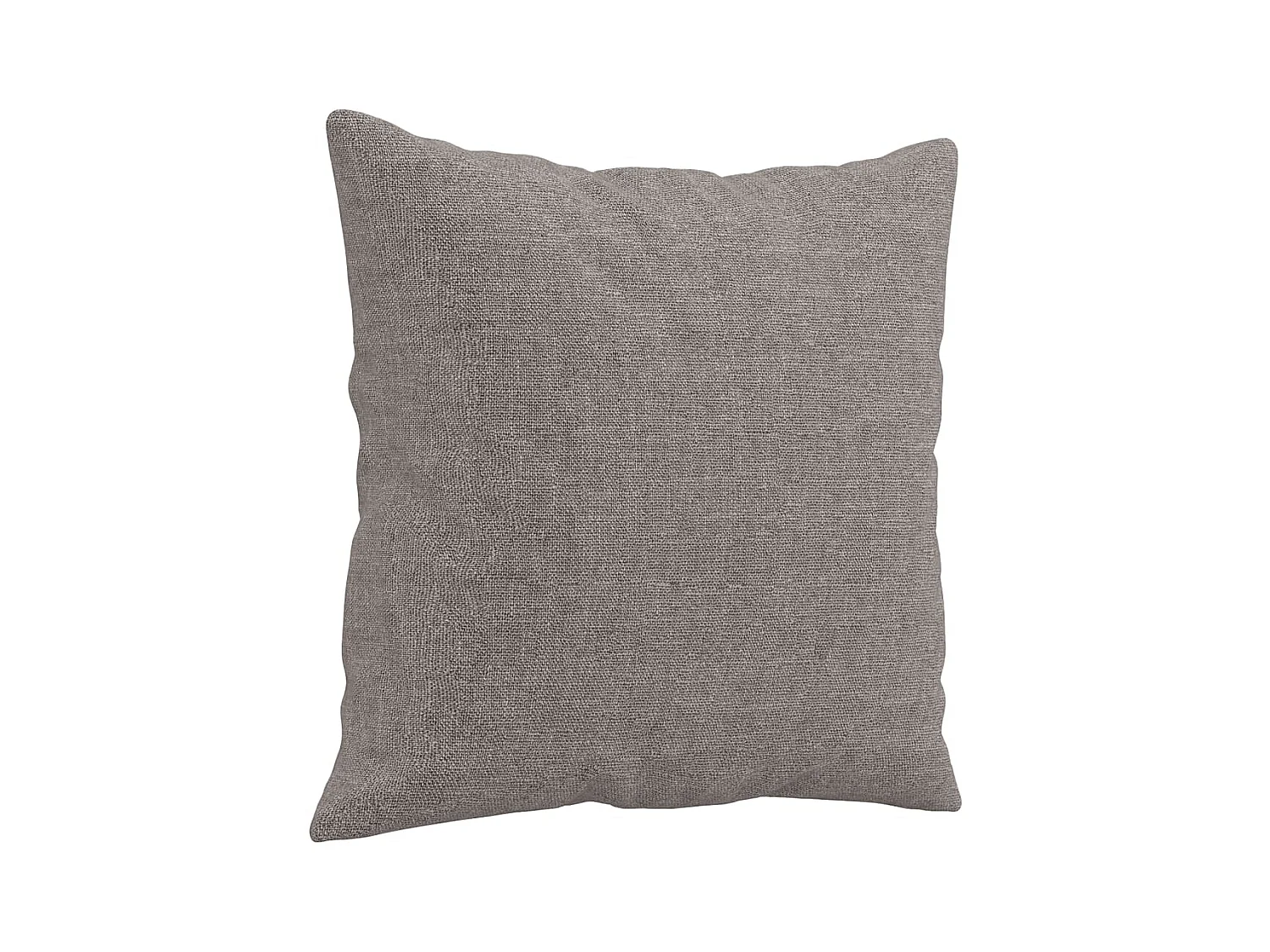 2-teiliges Sofaset mit taupefarbenen Stoffkissen