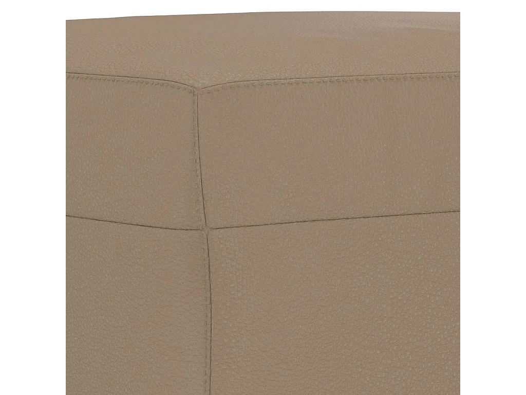 Ensemble de canapés 4 pcs avec coussins Cappuccino Similicuir