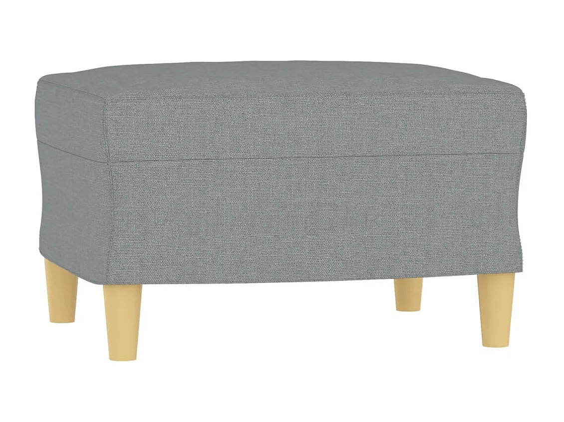 Ensemble de canapés 4 pcs coussins gris clair tissu