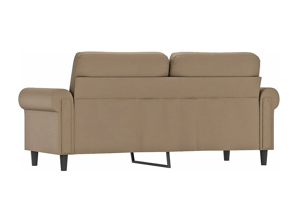 Sofá 2 plazas Cappuccino 140 cm Piel sintética