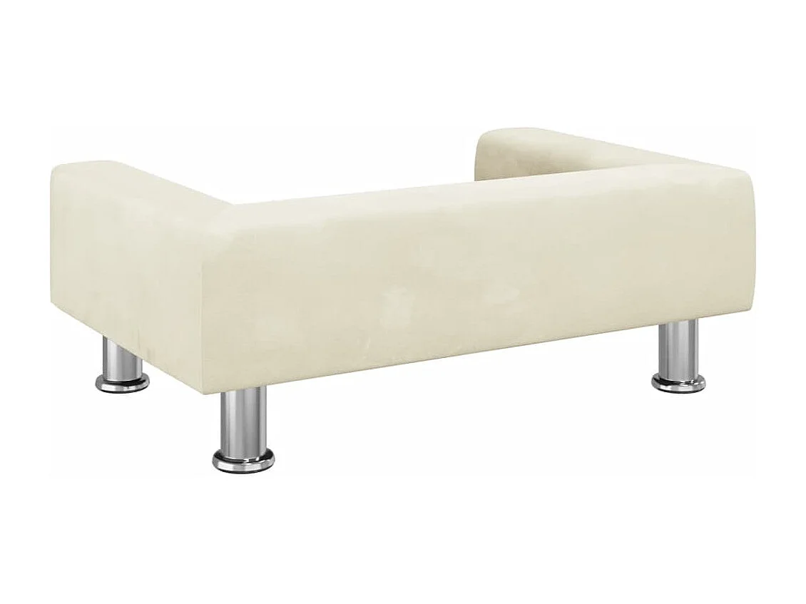 Canapé pour enfants crème 70x45x26,5 cm velours