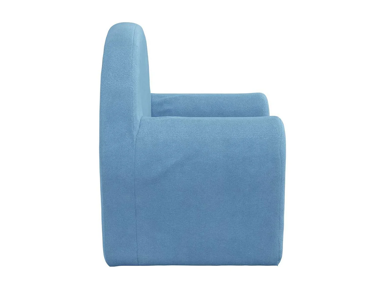 Sofá infantil de pelúcia azul macio