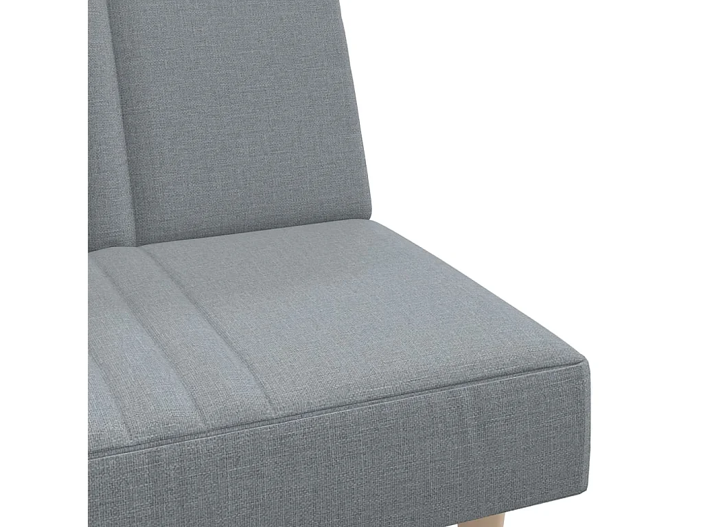 Canapé-lit à gris clair tissu