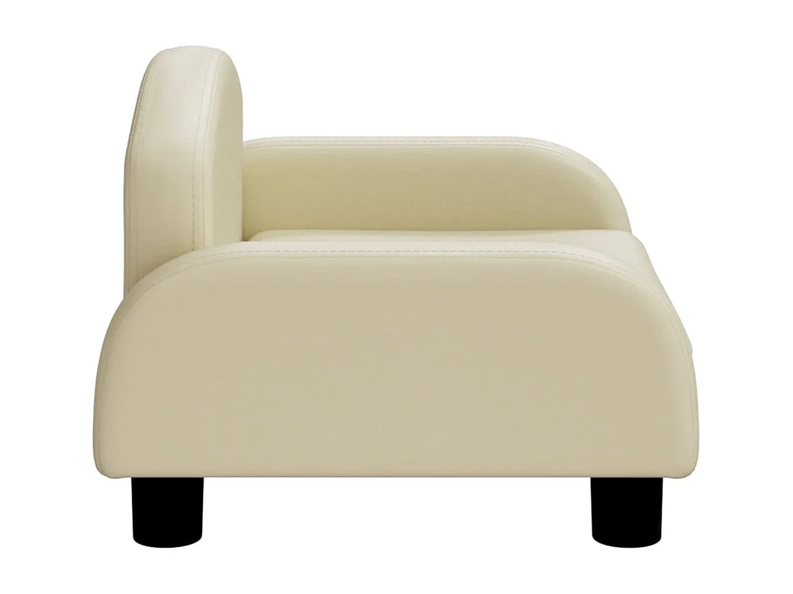 Canapé pour enfants crème 50x40x30 cm similicuir