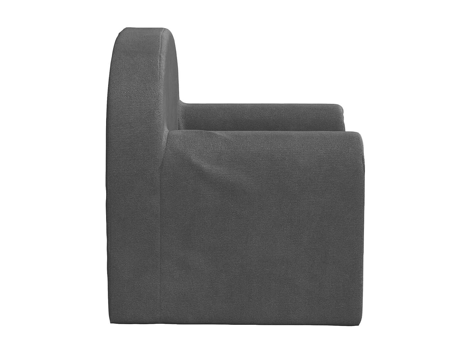 Canapé-lit pour enfants anthracite peluche douce